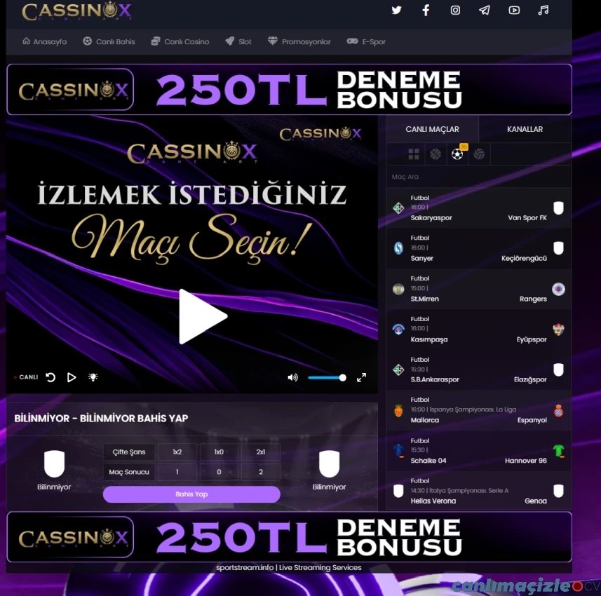 Cassinox tv TV